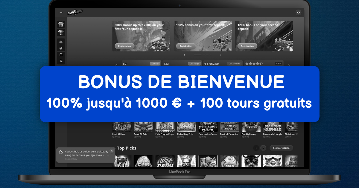 Bruce Bet Casino welcome bonus