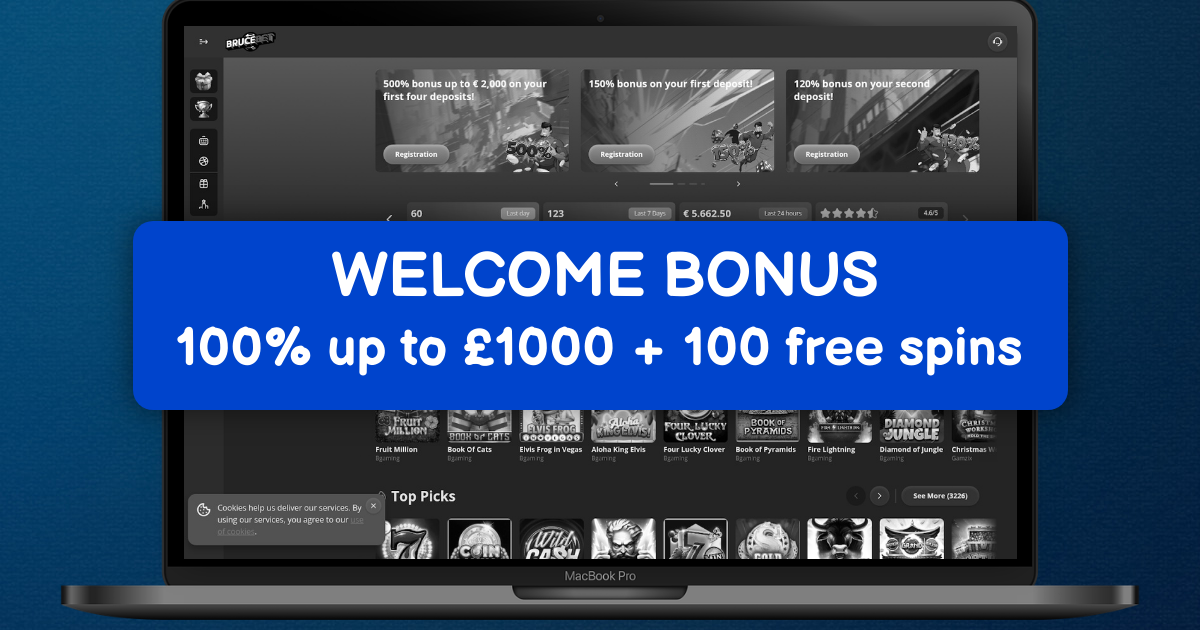 Bruce Bet Casino welcome bonus